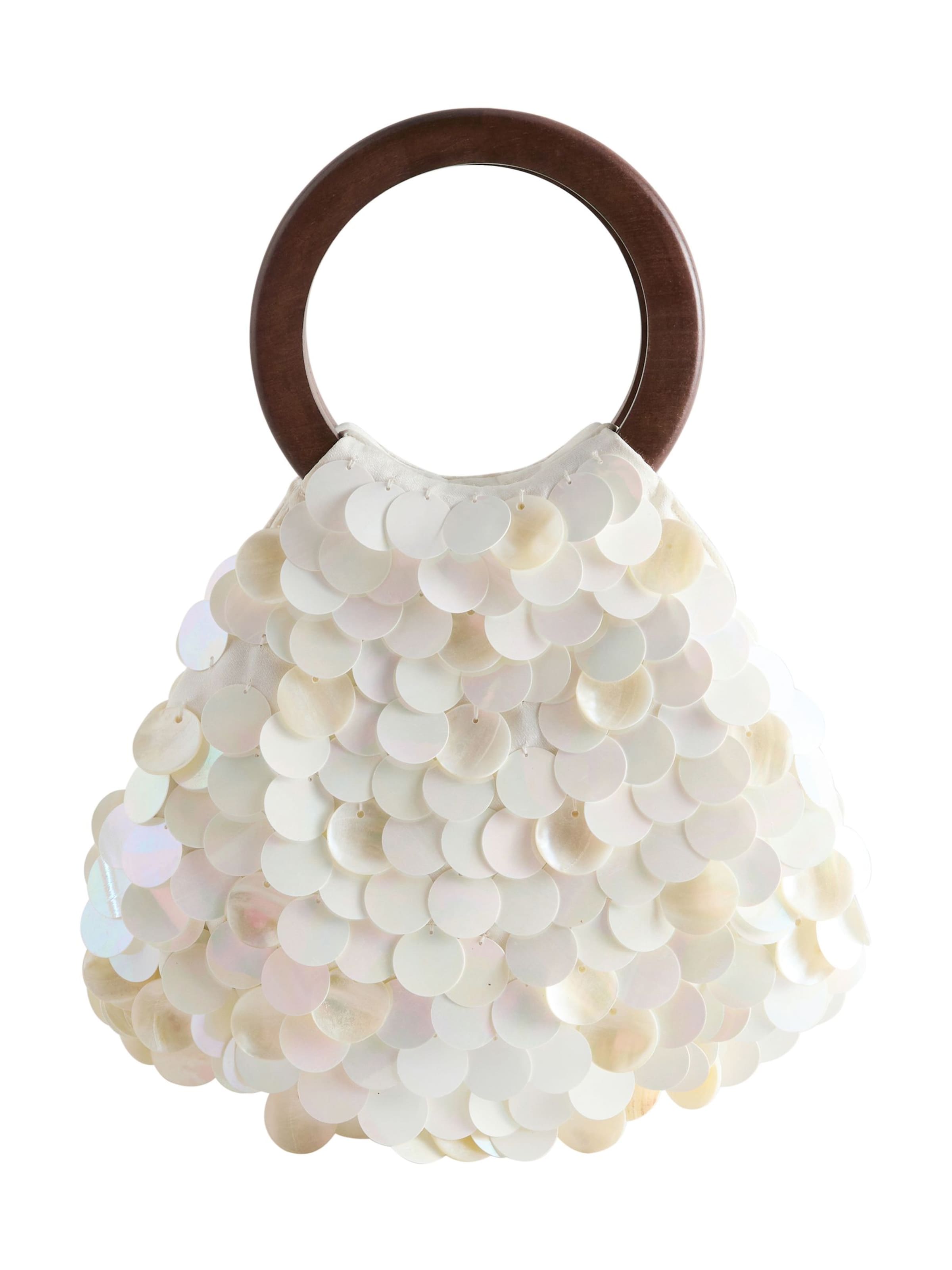 Next Дамска чанта в бяло: отпред