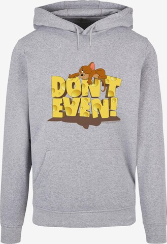 ABSOLUTE CULT Sweatshirt 'Tom and Jerry - Don't Even' in Grey: front