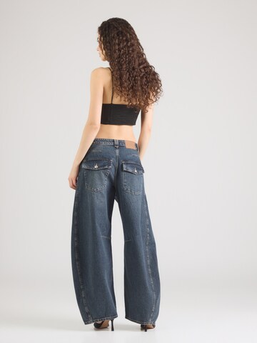 TOPSHOP Barrel Džínsy 'VEA' - Modrá