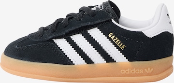 juoda ADIDAS ORIGINALS Sportbačiai 'GAZELLE INDOOR': priekis