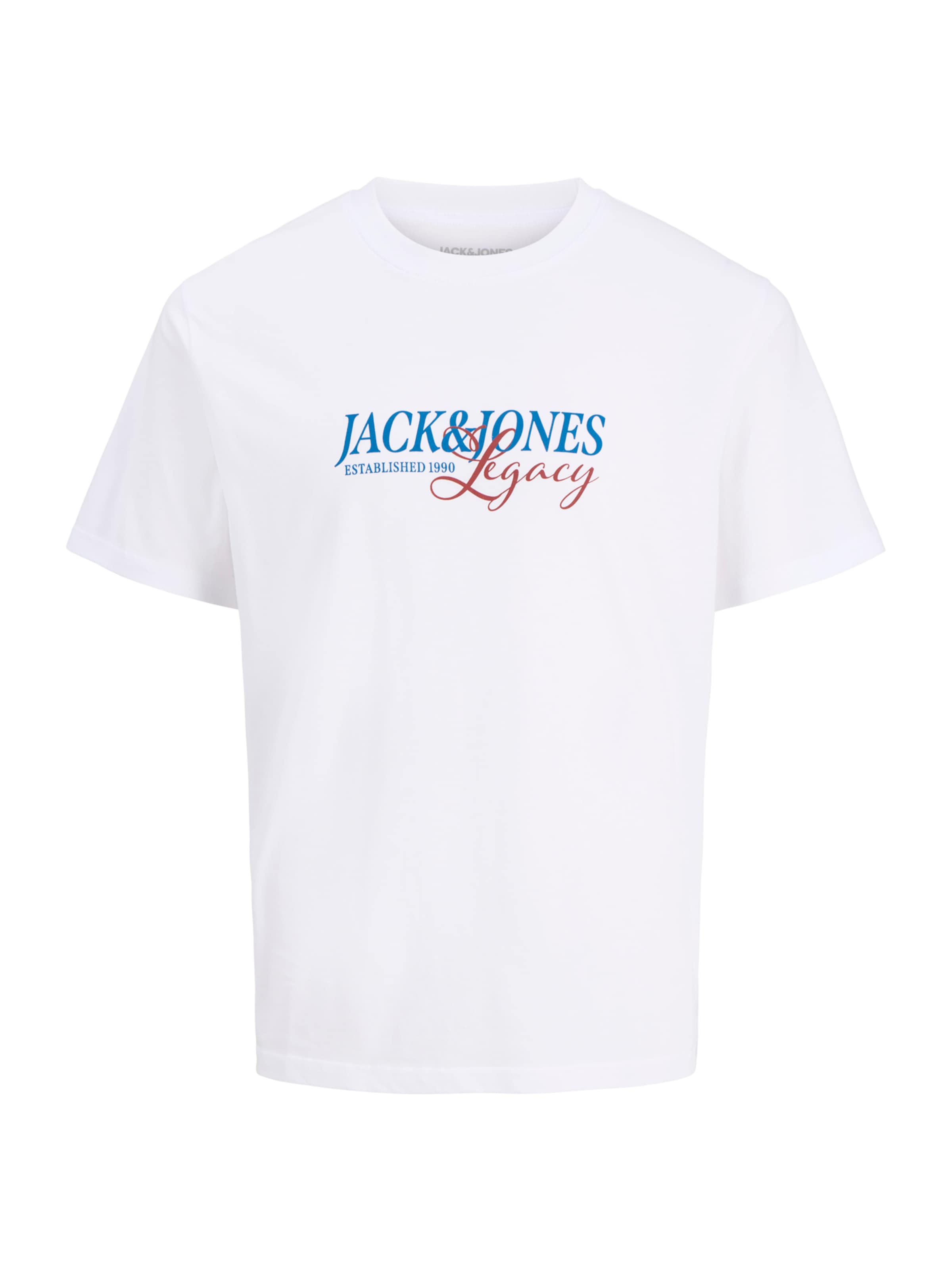 Jack & Jones Junior Tričko 'JJJADE' - Biela: predná strana