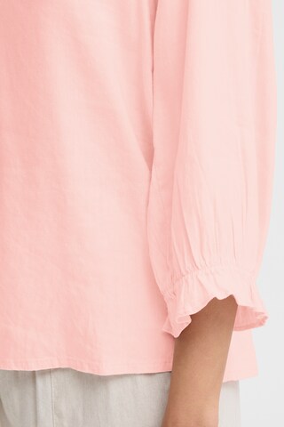 Pulz Bluse 'PZLUCA FRILL' i pink
