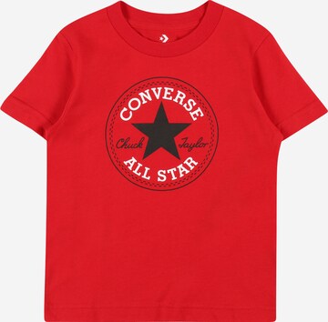 T-Shirt CONVERSE en rouge : devant