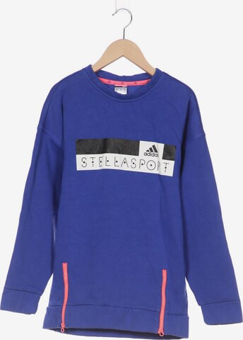 adidas STELLASPORT Sweatshirt & Zip-Up Hoodie in M in Blue: front
