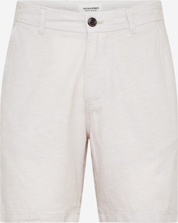 JACK & JONES Lærredsbukser 'ACE SUMMER' i beige: forside