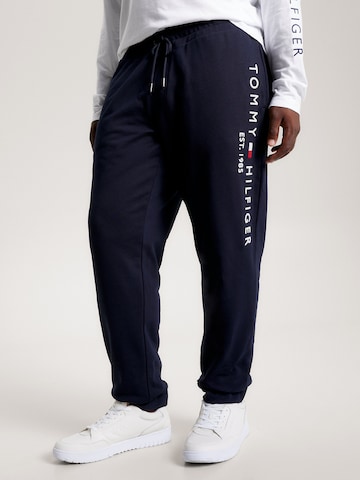 Tommy Hilfiger Big & Tall Tapered Pants in Blue: front