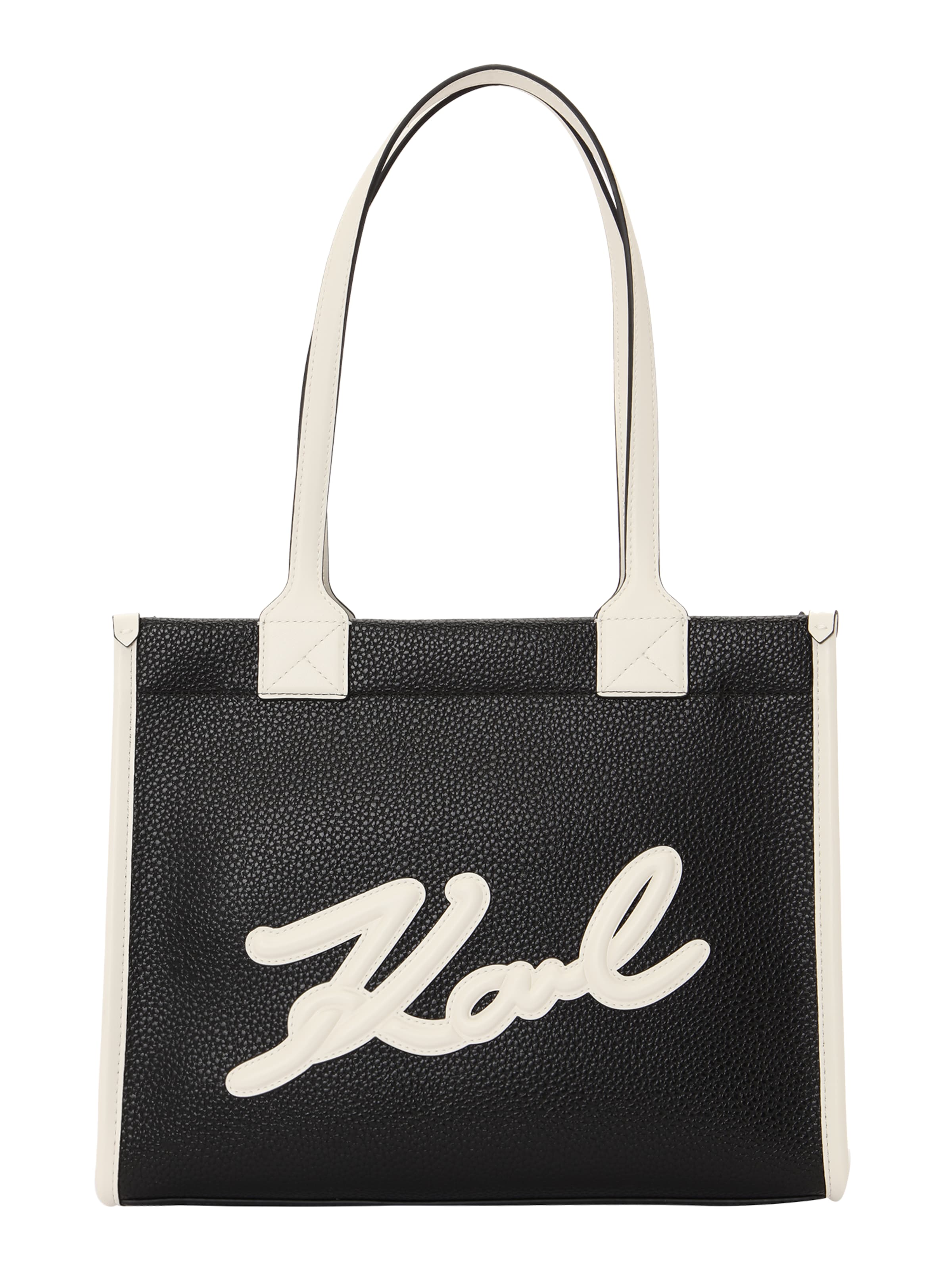 Karl Lagerfeld Μεγάλη τσάντα σε μαύρο: μπροστά