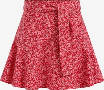 WE Fashion Regular Skirt in Red: front