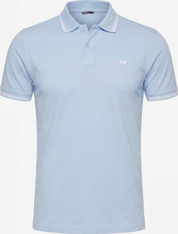 Carrera Jeans Regular Fit Hemd 'Piquet' in Blau: Vorderseite