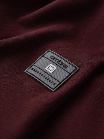 Ombre Sweatvest 'OM-SSZP-0215' in Rood