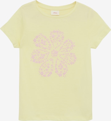 s.Oliver Shirt in Geel: voorkant