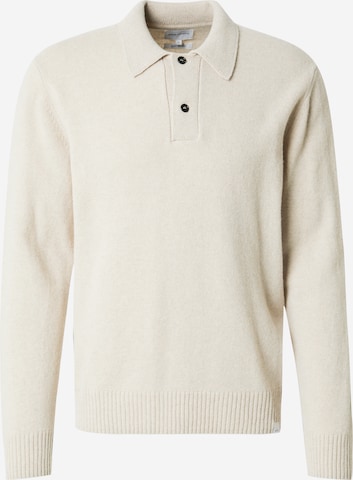 Pull-over NORSE PROJECTS en blanc : devant
