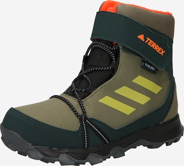 ADIDAS TERREX Boots 'Snow Cf Cp Cw' in Green: front