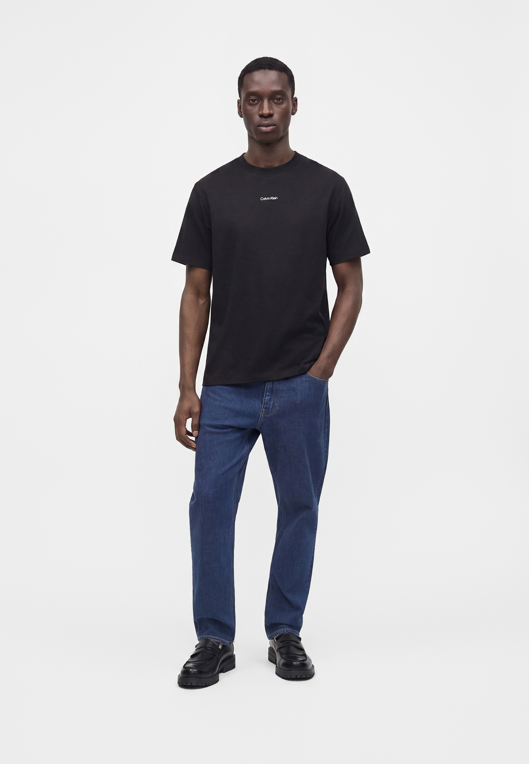 Calvin Klein Jeans Majica 'EASY' | črna barva