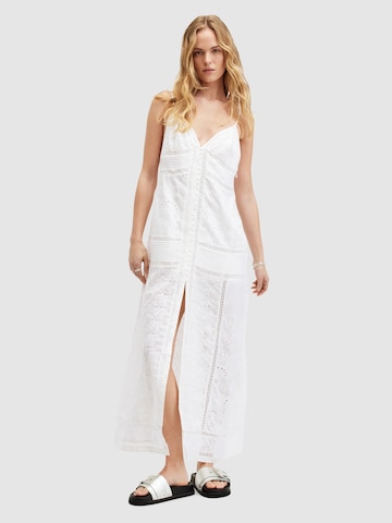 Robe 'DAHLIA' AllSaints en blanc : devant