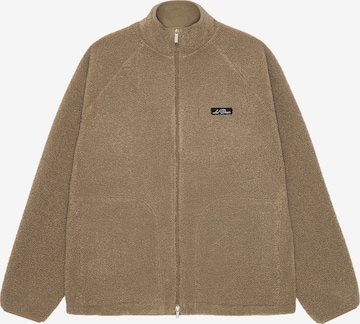 Les Deux Fleecejacke in Braun: Vorderseite