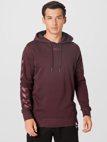 Sweat-shirt 'LEGACY' Hummel en marron : devant