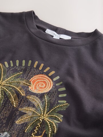 Next T-shirt 'Provence' i grå