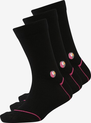 Sokid Socken (GOTS) in Schwarz: predná strana