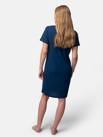 greenjama Nightgown 'Derby-Rib' in Blue