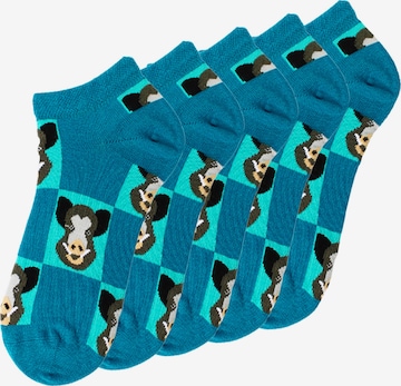 Chaussettes UNABUX en bleu : devant