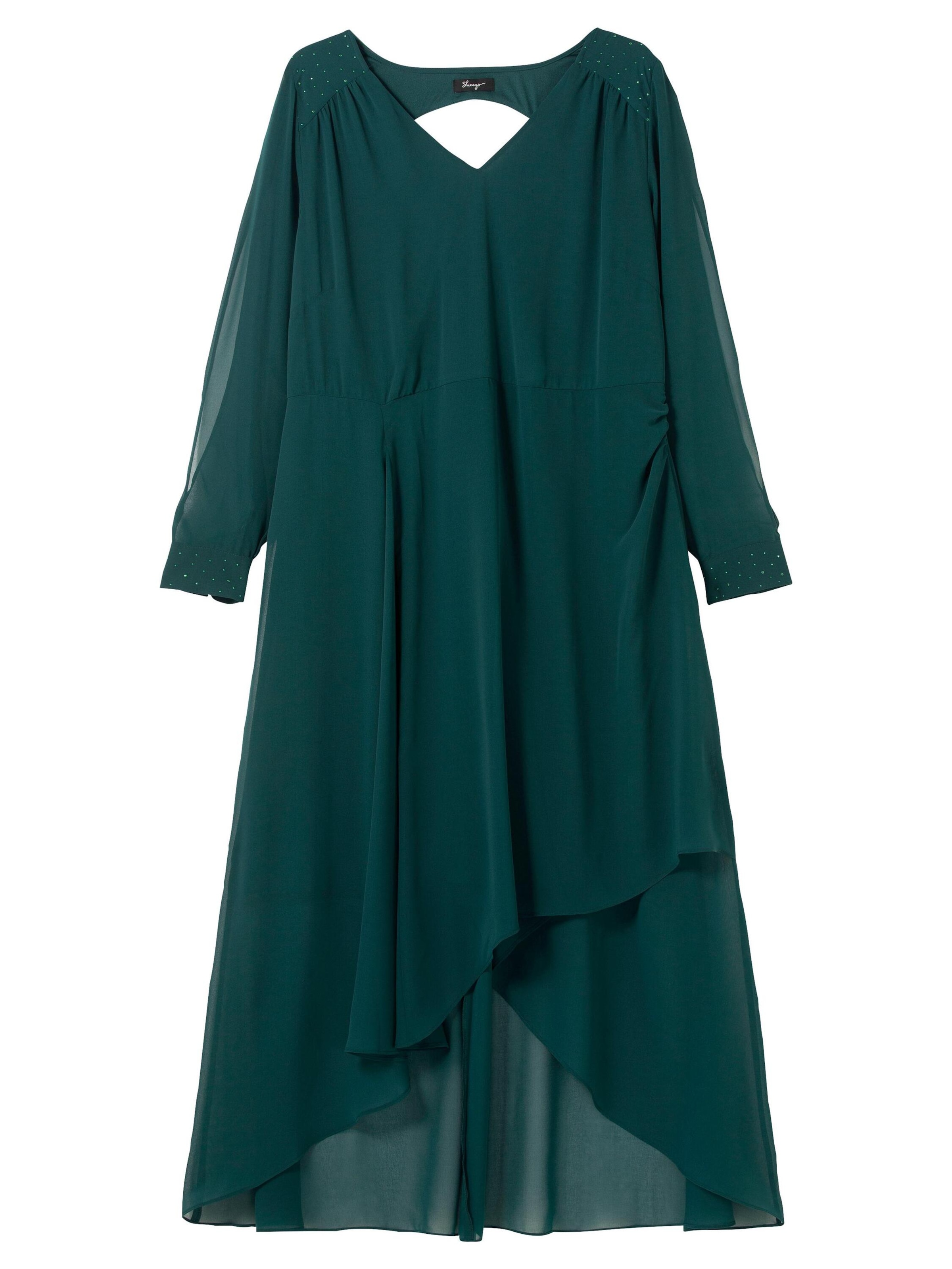SHEEGO Вечерна рокля в зелено: отпред