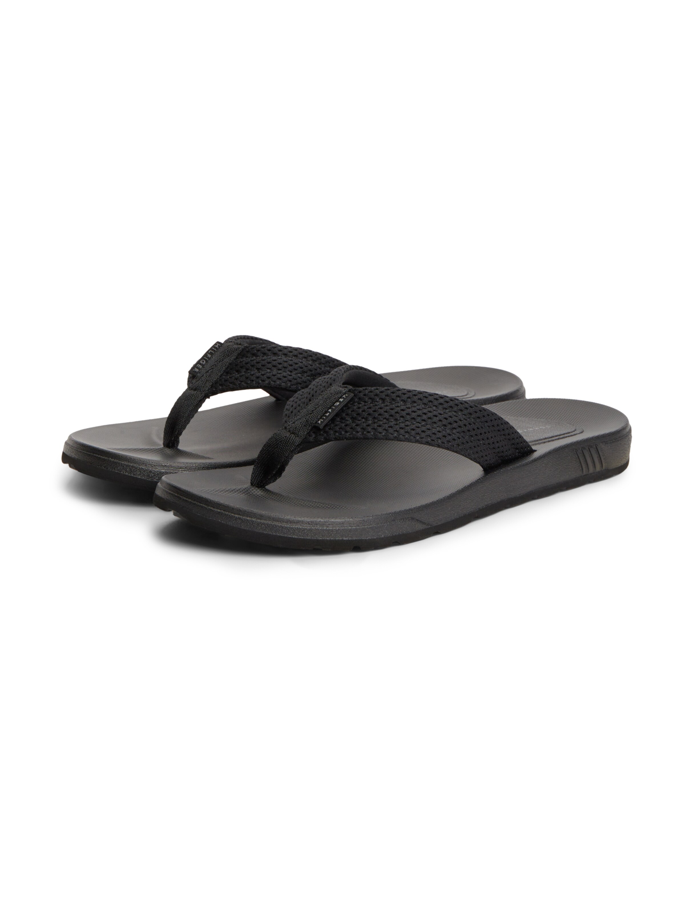 TOMMY HILFIGER Teenslippers in Zwart