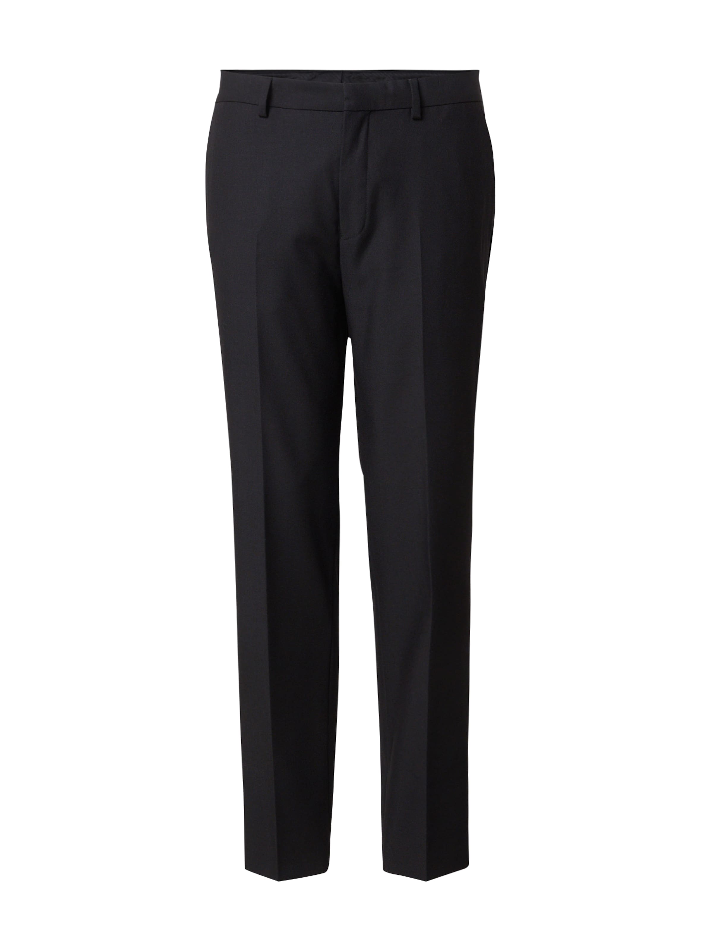 JACK & JONES Обычный Плиссированные брюки 'JPRTheo' в Черный: спереди