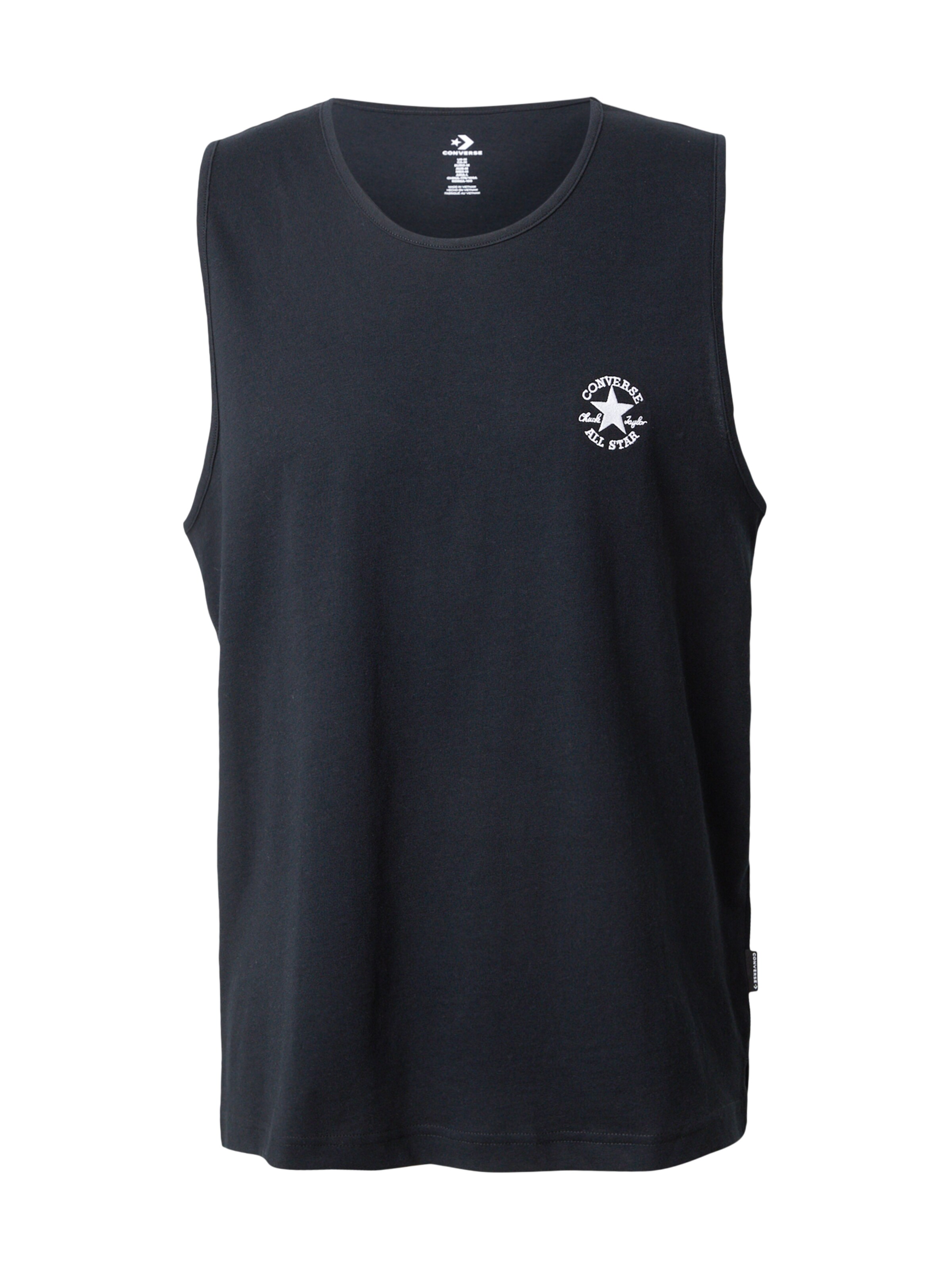 CONVERSE - Camisa 'CHUCK' em preto: frente