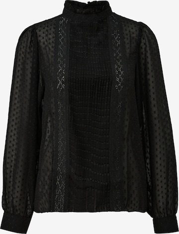 Chemisier QS en noir : devant