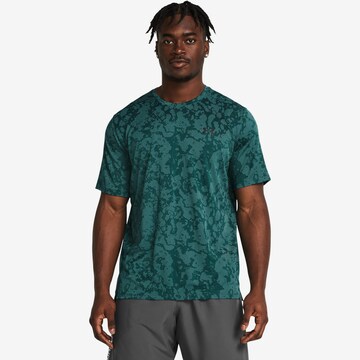 UNDER ARMOUR Performance Shirt 'Tech Vent Geode' in Green: front