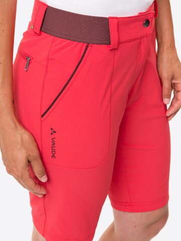 VAUDE Regular Outdoorbroek 'Farley' in Rood