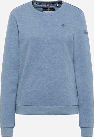 Sweat-shirt Schmuddelwedda en bleu : devant