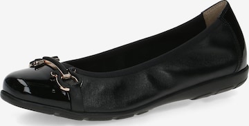 CAPRICE Ballet Flats in Black: front