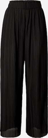 HUGO Wide Leg Housut 'Hiresa-1' värissä musta: etupuoli