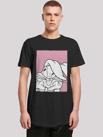 T-Shirt 'Looney Tunes Bugs Bunny' F4NT4STIC en noir : devant