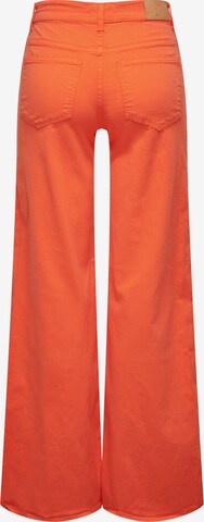 ONLY Wide leg Pants 'MADISON' in Orange