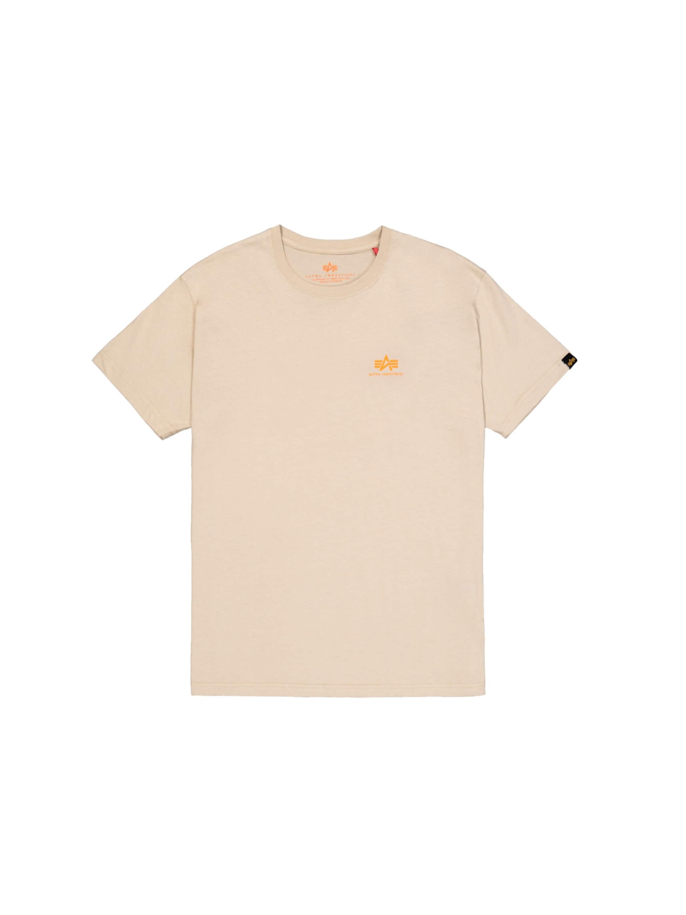 ALPHA INDUSTRIES Shirt in de kleur Beige, Productweergave