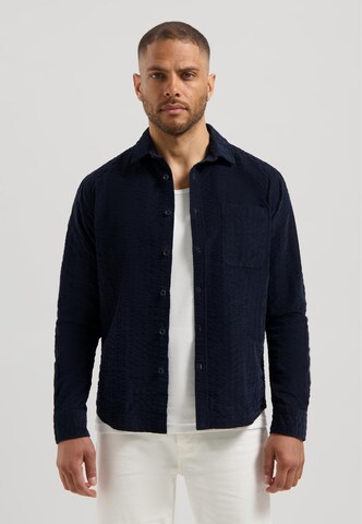 Dstrezzed Comfort fit Button Up Shirt 'Patric' in Blue
