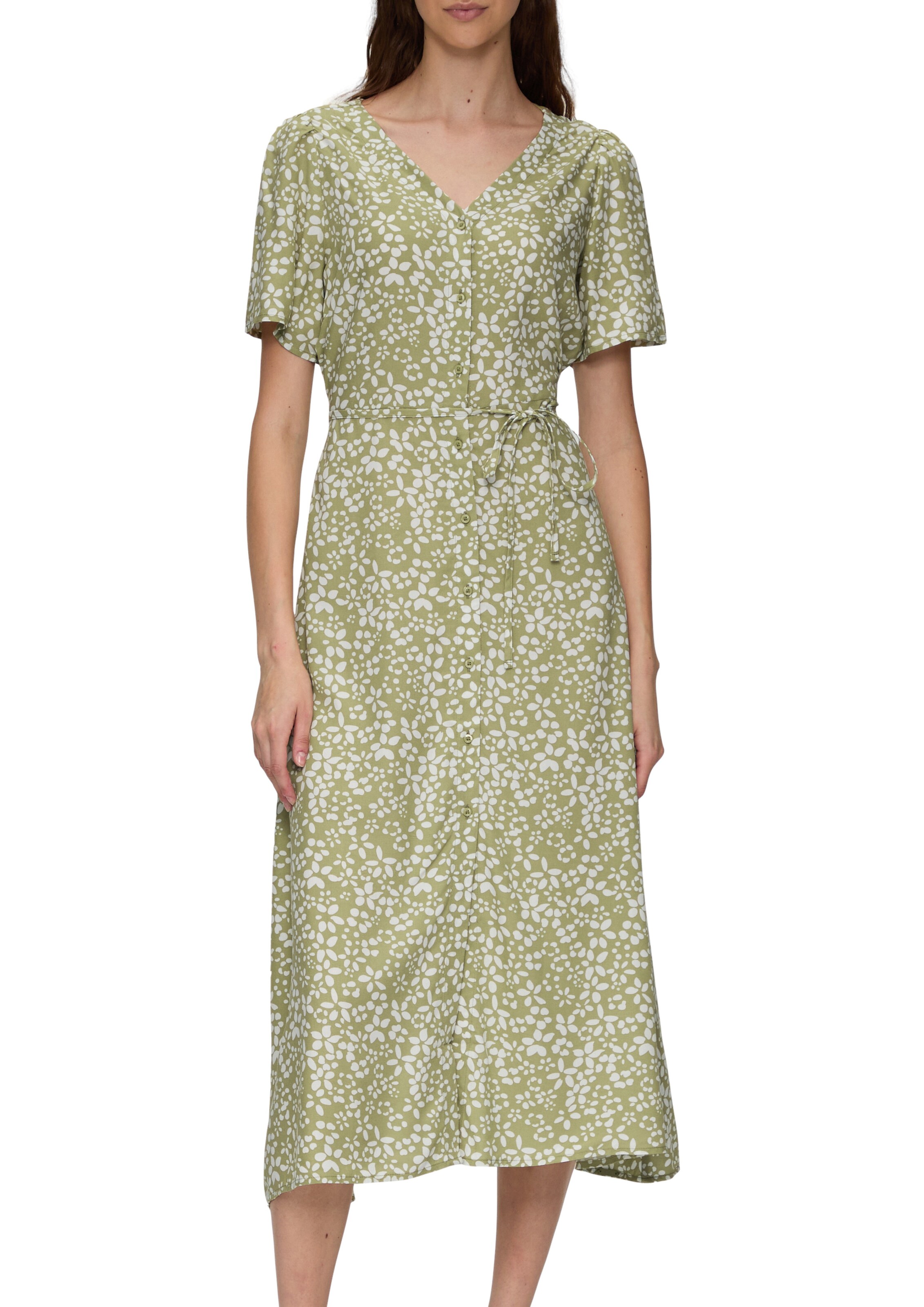 Robe-chemise QS en vert