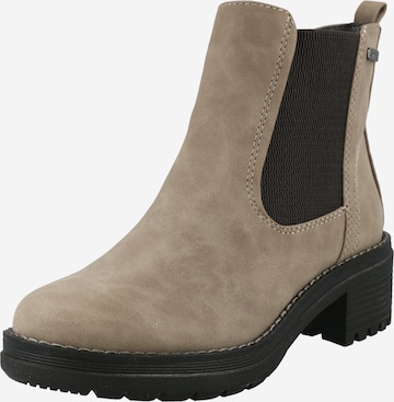 JANA Chelsea Boots in Grey: front
