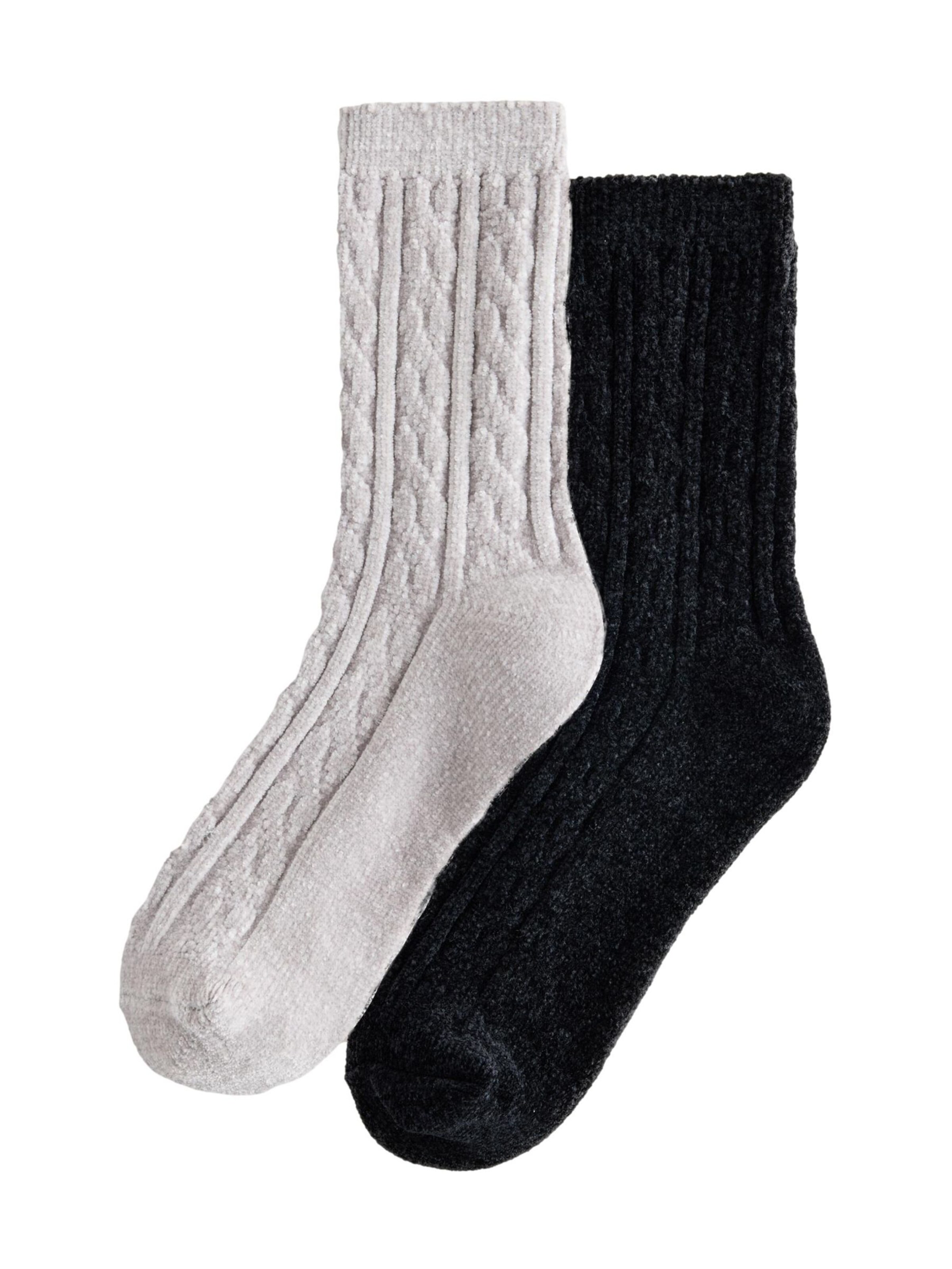 Next Socken in Grau: Vorderseite