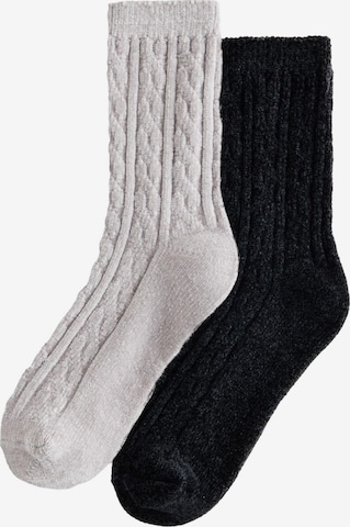 Next Socken in Grau: Vorderseite