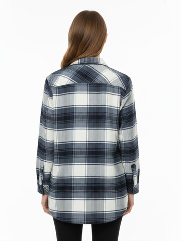 Chemisier 'Women's flannel shirt with 4 Pockets' Radwa en bleu