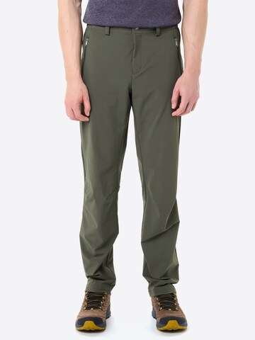 VAUDE Regular Outdoor trousers 'Farley' in Green: front
