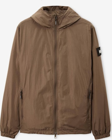 Weekend Offender Tussenjas 'Technician' in Bruin: voorkant