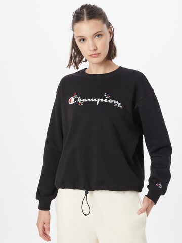 Champion Authentic Athletic Apparel Sweatshirt in Zwart: voorkant