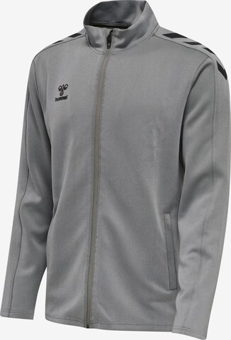 Hummel Sports sweat jacket in Grey