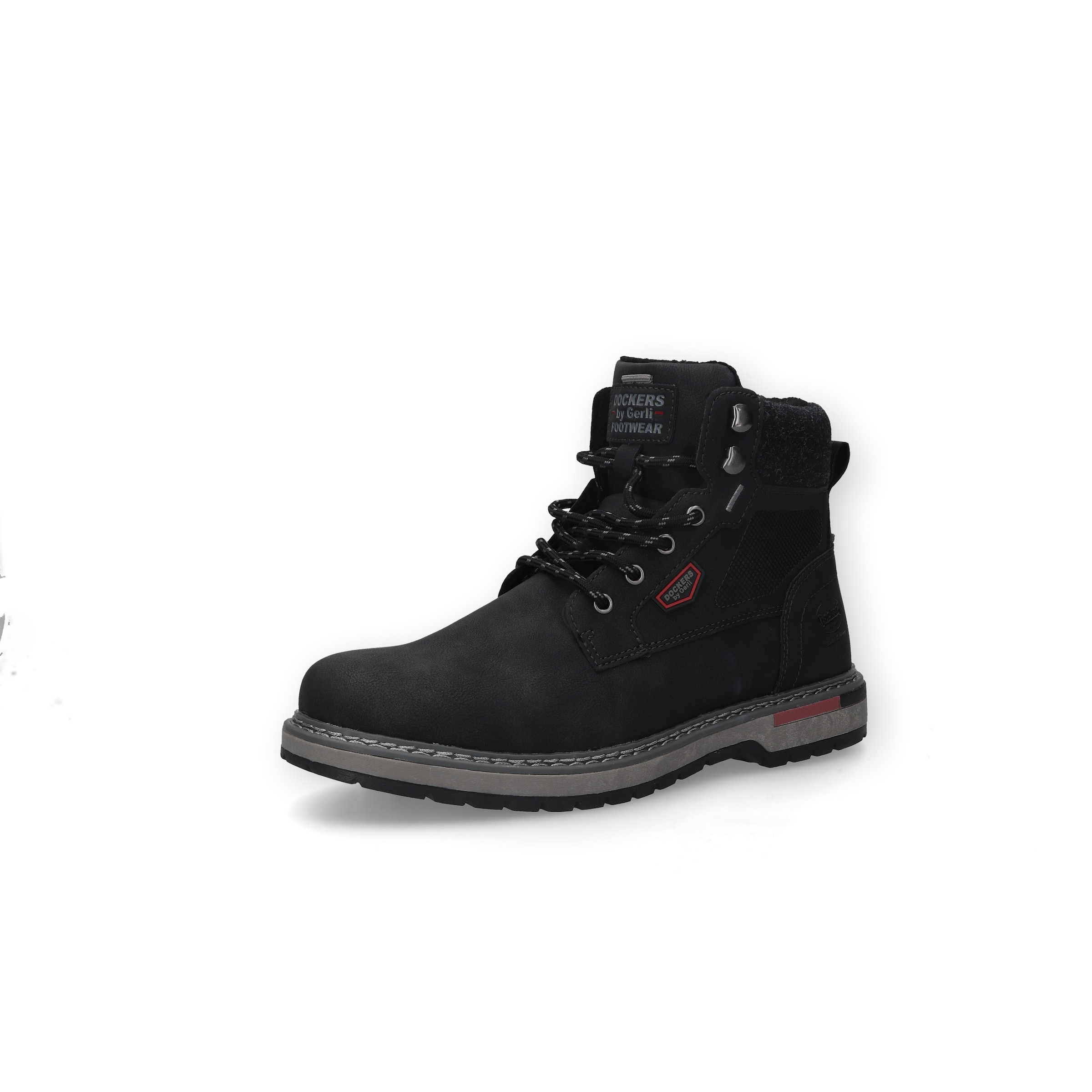 Dockers by Gerli Lace-Up Boots in Black: front