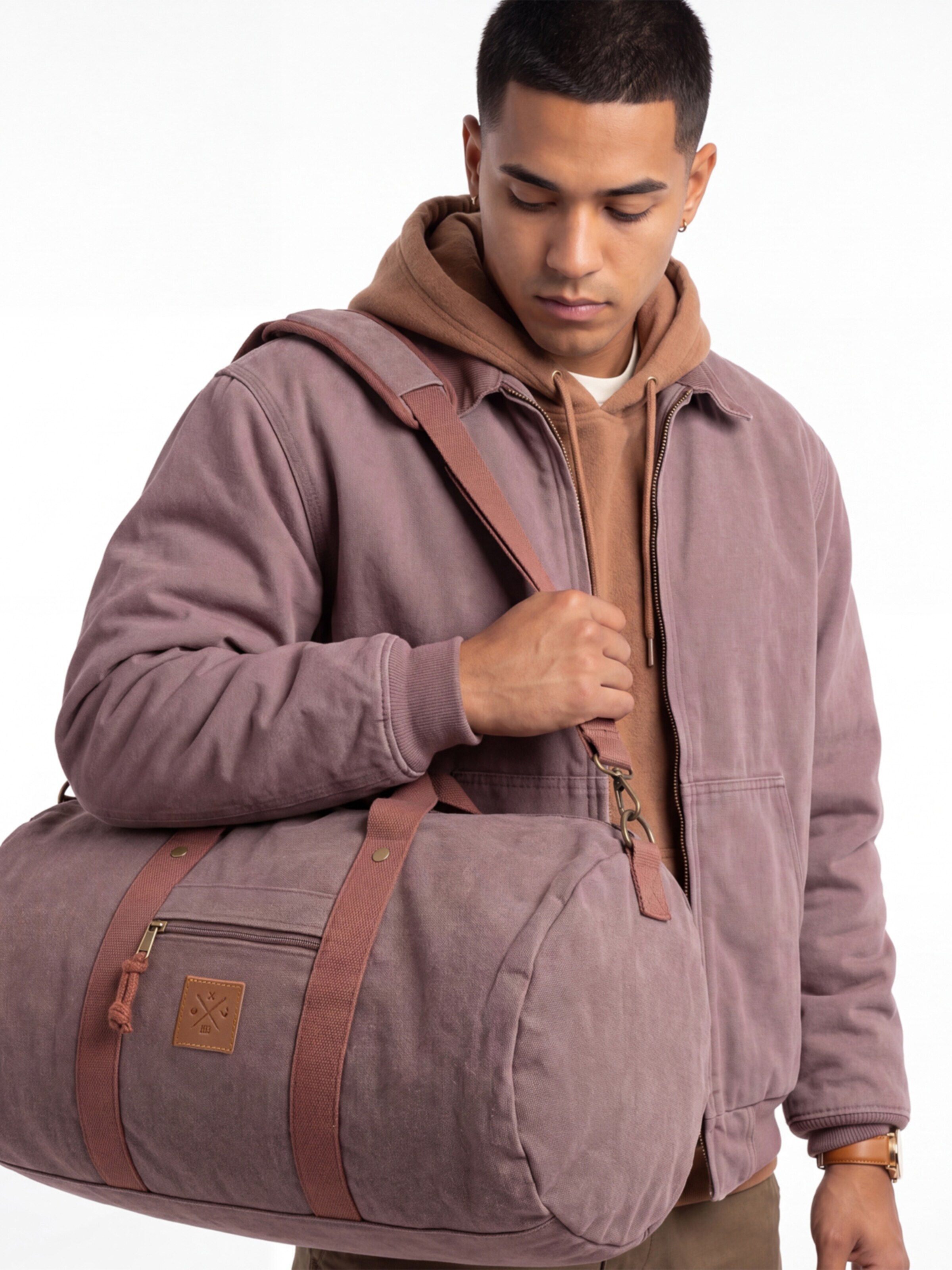 Manufaktur13 Sports Bag 'Duffel' in Red: front